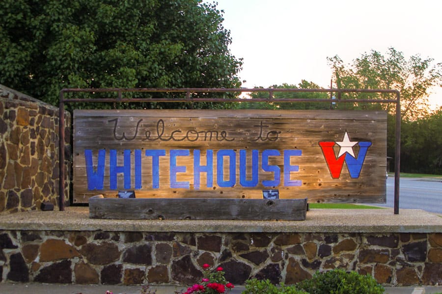 Whitehouse Texas Sign