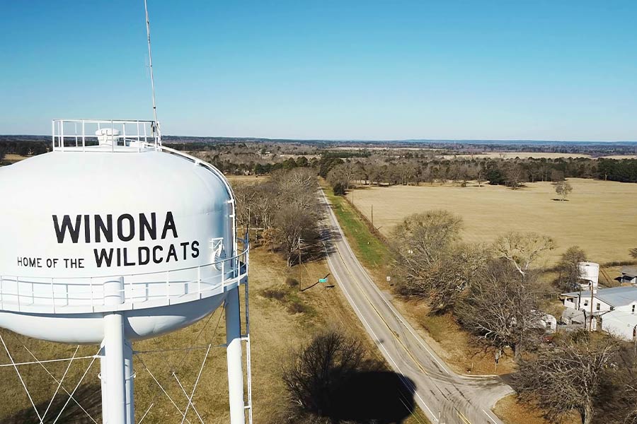 Winona TX Water Tower